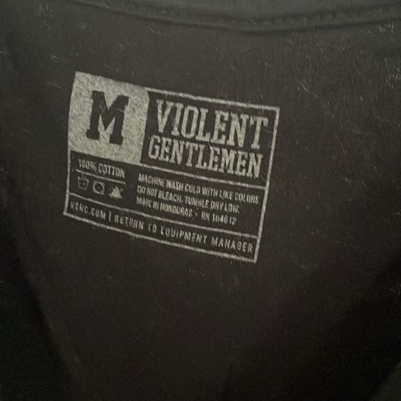 Violent Gentlemen handshake T-shirt size M - Picture 2 of 2